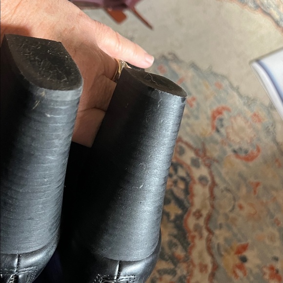 Madewell Caleb zipper back Elegant Black Ankle Boots women’s size 10 leather - Picture 13 of 13